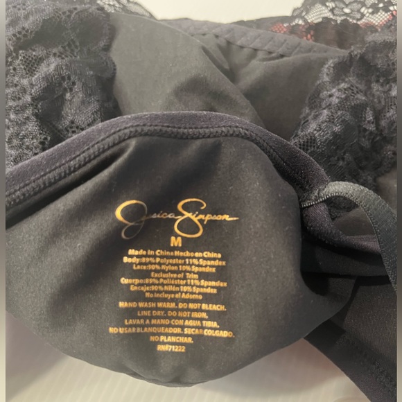 Jessica Simpson Pull on 2 pc Bra Set w/Lace & Removable Pads Adjustable Straps - Picture 8 of 8